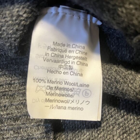 Madewell Womens Long Sleeve Sweater Dress Size S Gray Wool Button Quiet Luxury - Picture 6 of 8